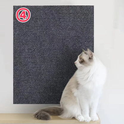 Trimmable Cat Scratching Mat Cat Scratcher Sofa Tape Scratching Post Self-Adhesive Carpet Cats Scratch Board Cat Accessories