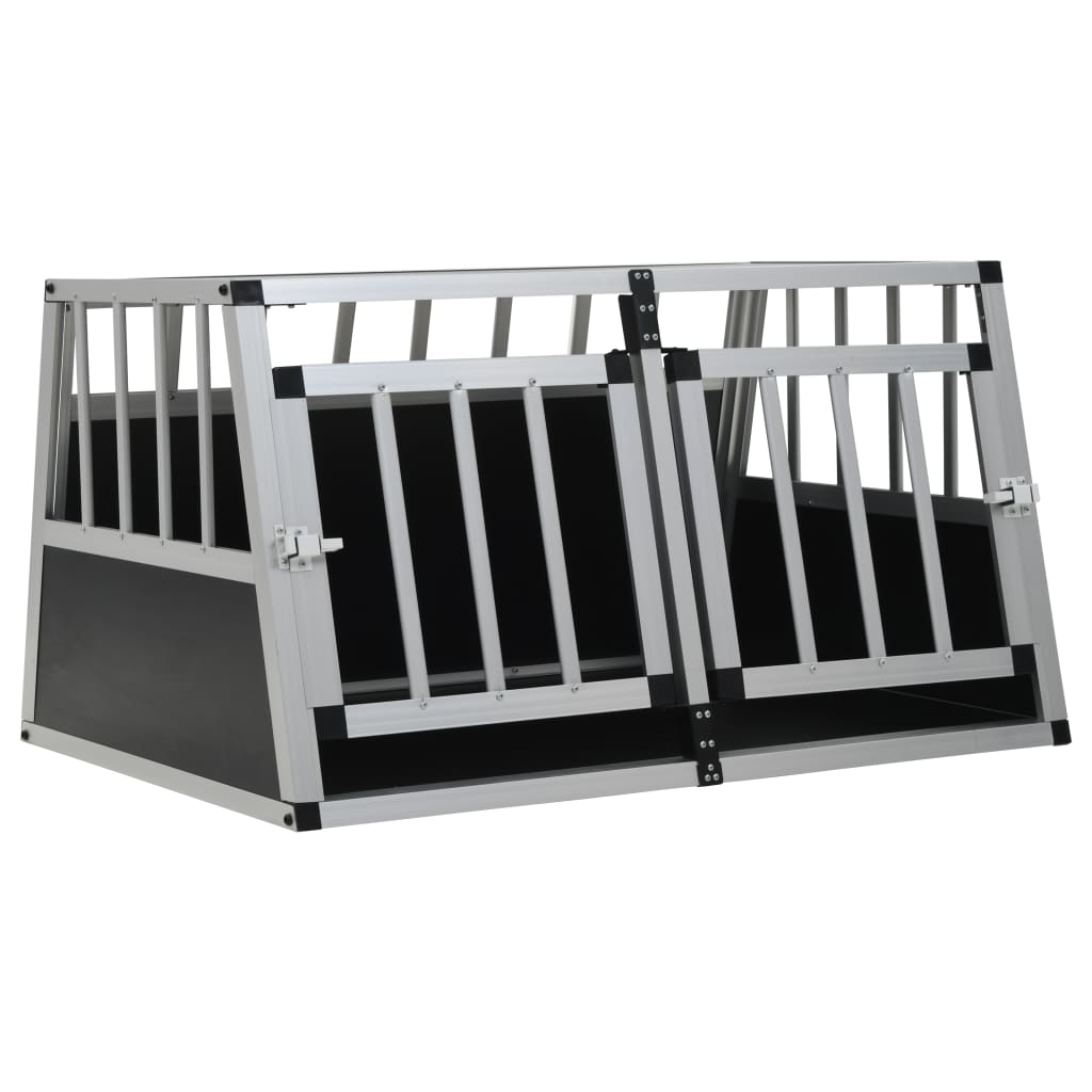NNEVL Dog Cage with Double Door 89x69x50 cm