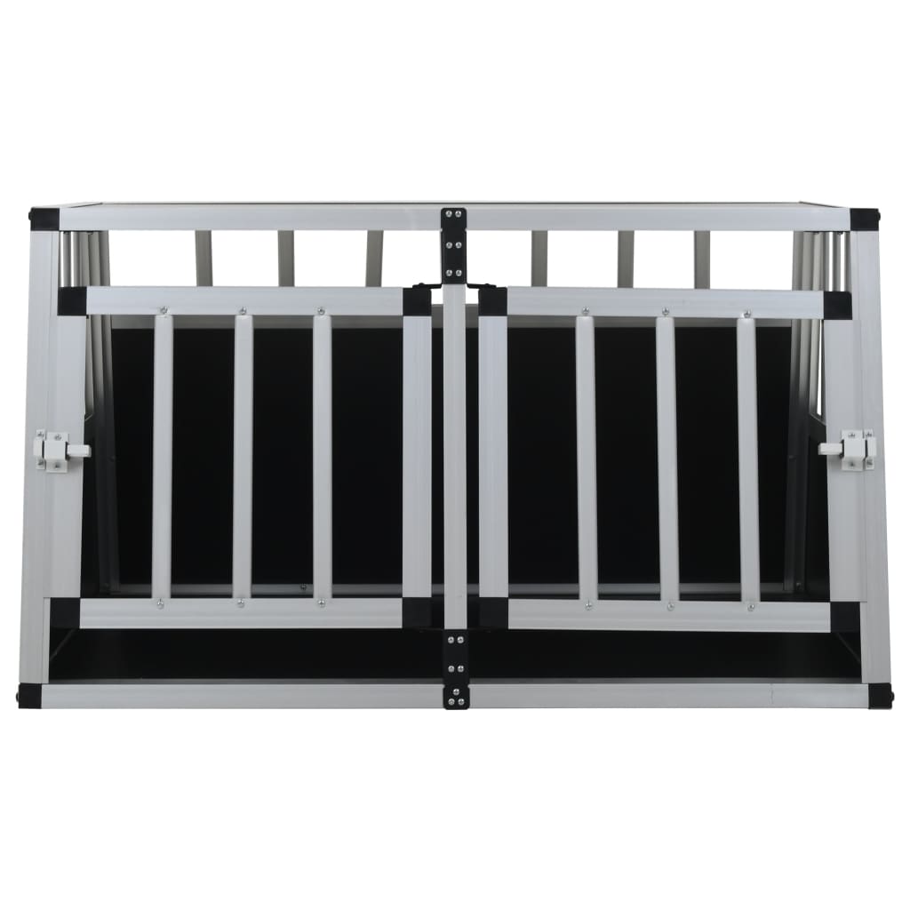NNEVL Dog Cage with Double Door 89x69x50 cm