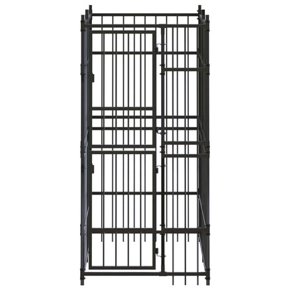 NNEVL Outdoor Dog Kennel Steel 1.84 m²