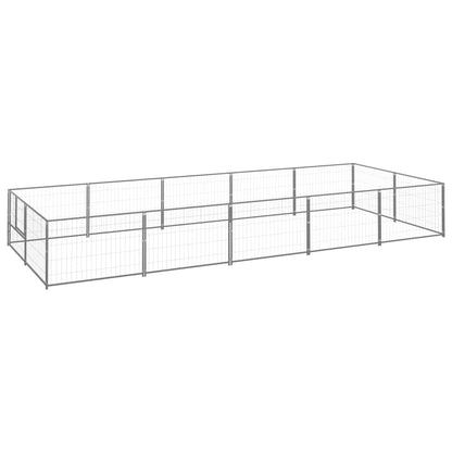 NNEVL Dog Kennel Silver 10 m² Steel