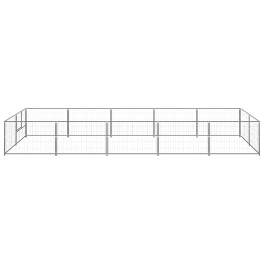 NNEVL Dog Kennel Silver 10 m² Steel