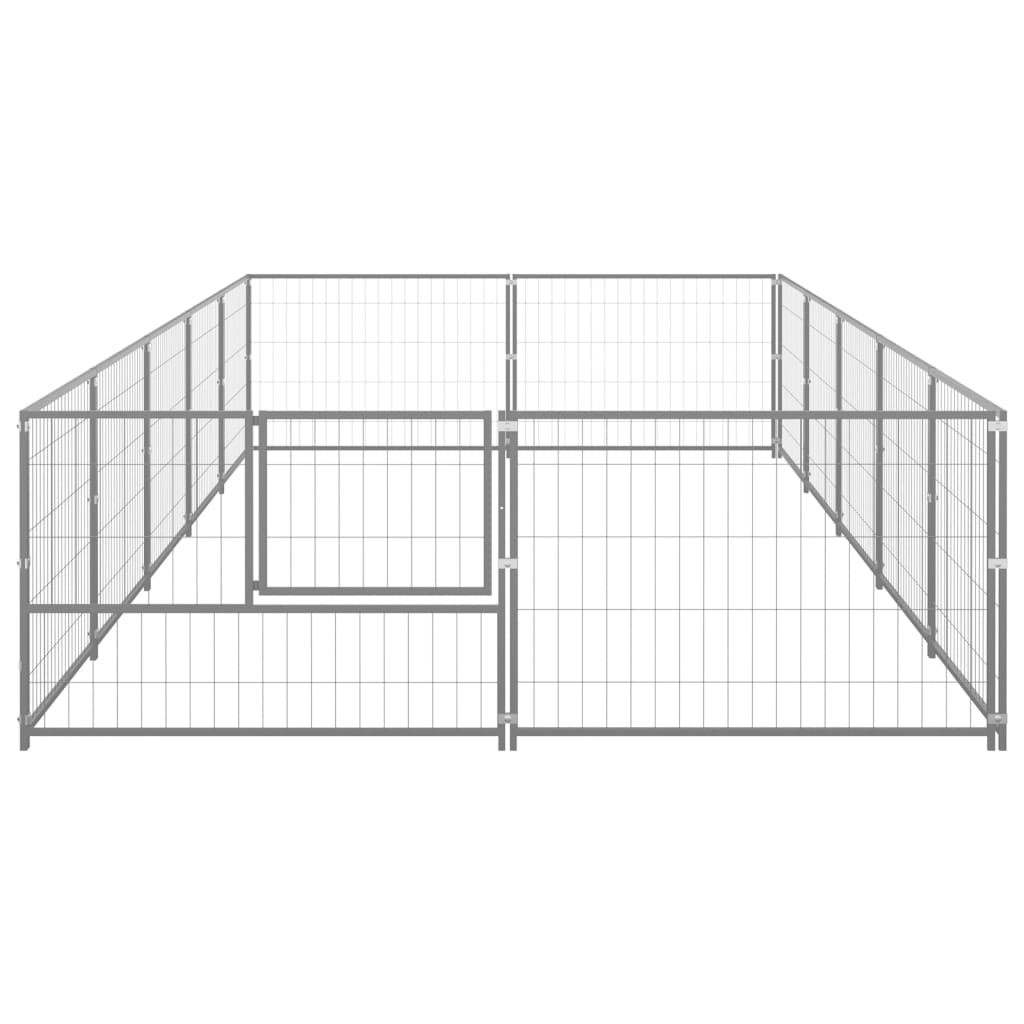 NNEVL Dog Kennel Silver 10 m² Steel