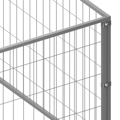 NNEVL Dog Kennel Silver 10 m² Steel