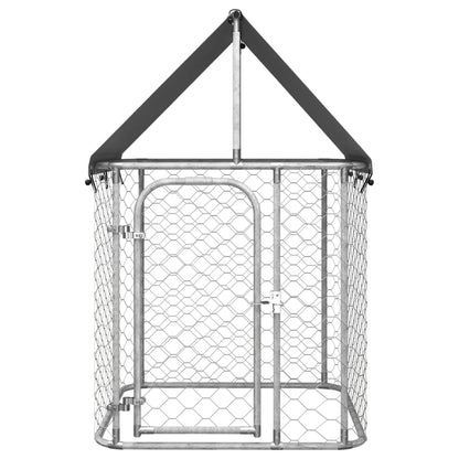 NNEVL Outdoor Dog Kennel with Roof 100x100x150 cm