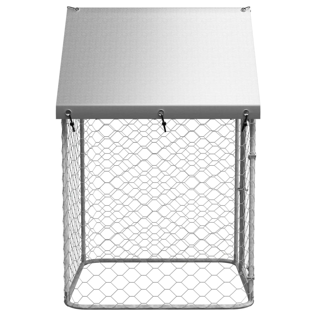 NNEVL Outdoor Dog Kennel with Roof 100x100x150 cm