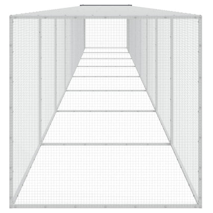 NNEVL Chicken Cage with Roof Anthracite 803x98x90 cm Galvanised Steel