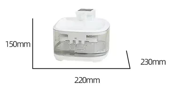 NNEDSZ White 4.5L Rechargeable Pet Water Fountain for Cats & Dogs - Automatic Circulating Water Dispenser with Large Capacity