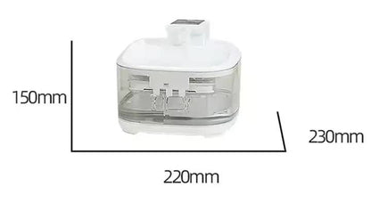 NNEDSZ White 4.5L Rechargeable Pet Water Fountain for Cats & Dogs - Automatic Circulating Water Dispenser with Large Capacity