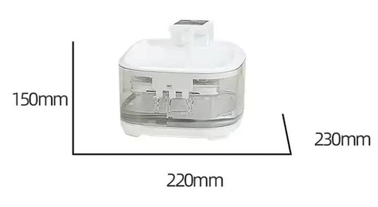 NNEDSZ White 4.5L Rechargeable Pet Water Fountain for Cats & Dogs - Automatic Circulating Water Dispenser with Large Capacity